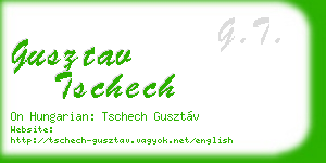 gusztav tschech business card